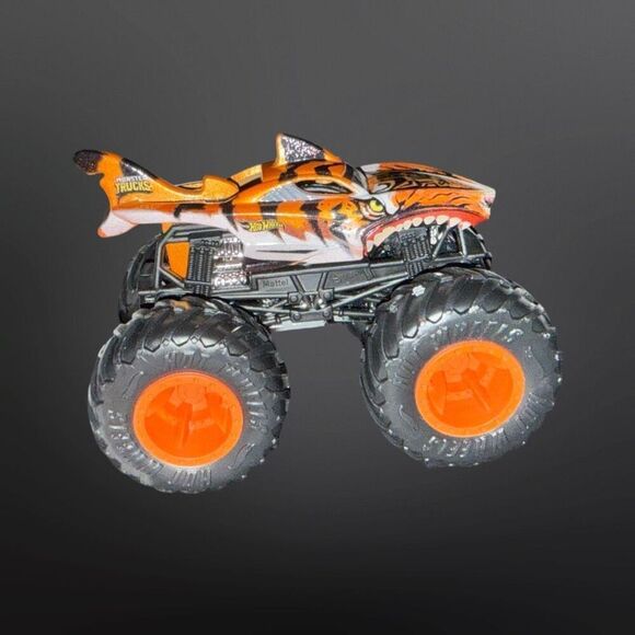 Hot Wheels Monster Truck Tiger Shark Monster Jam Truck 1:64 Scale - Picture 7 of 8